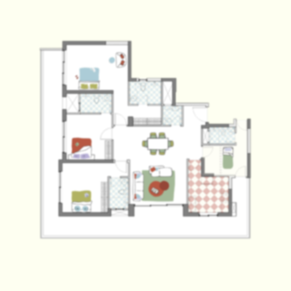 Puri Diplomatic Residences Floor Plan Standard Layout